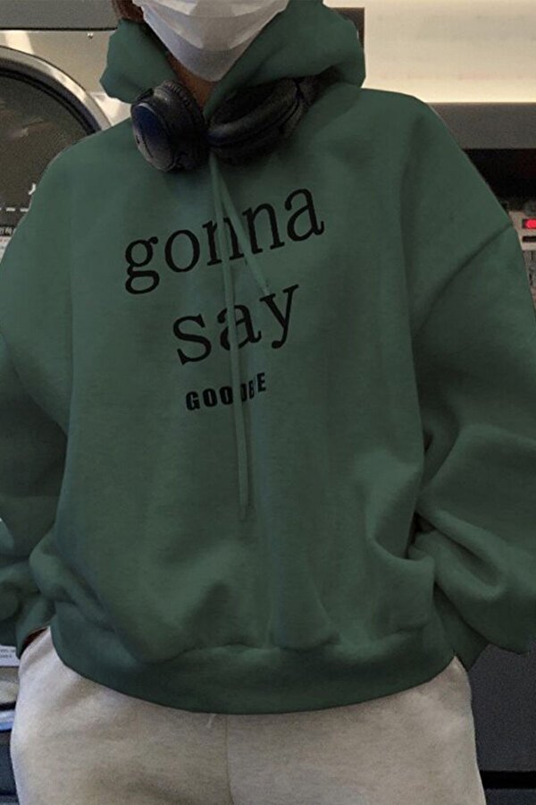 Erkek Gonna Say Baskılı Oversize Sweatshirt - 3 Al 1 Öde