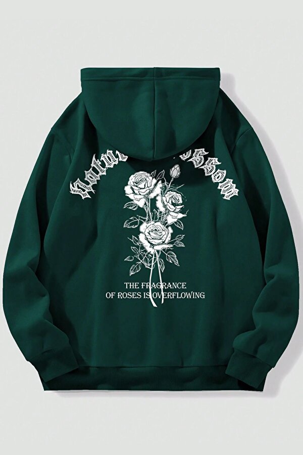 Nature Blossom Baskılı Unisex Oversize Sweatshirt - 3 Al 1 Öde