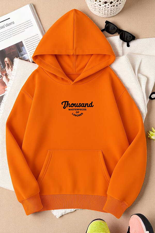 Unisex Thousand Baskılı Oversize Sweatshirt