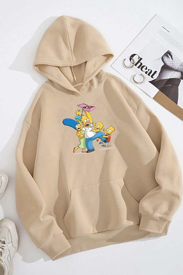 Unisex Oversize Çılgın Aile Baskılı Sweatshirt - 3 Al 1 Öde