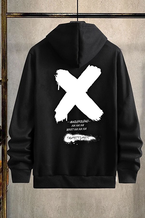 Unisex Sometimes X Baskılı Sweatshirt - 3 Al 1 Öde