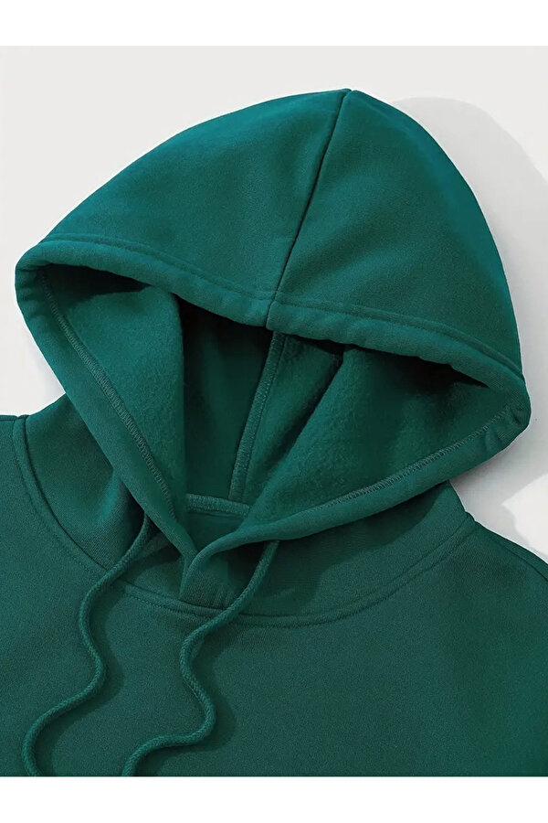 Unisex Boston Baskılı Oversize Sweatshirt