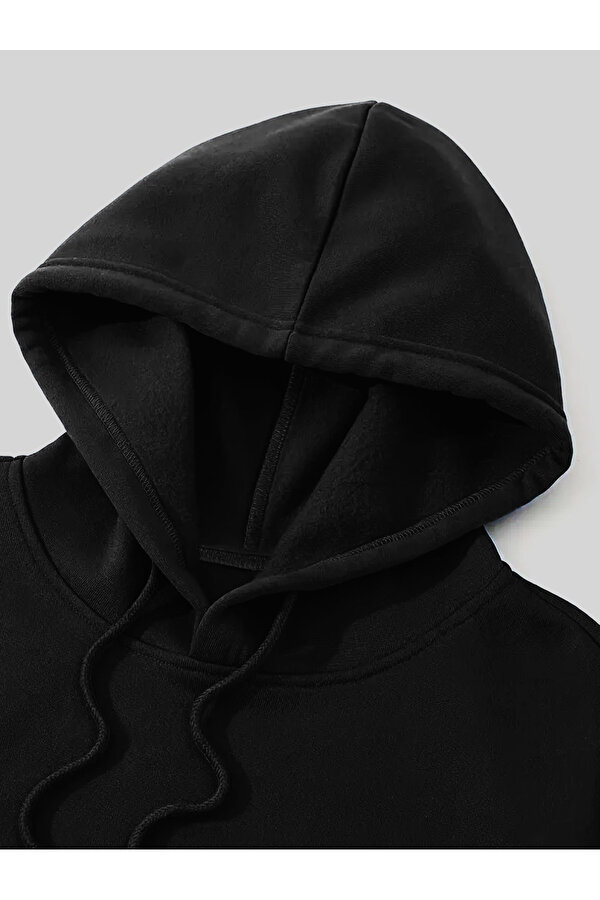 Unisex Boston Baskılı Oversize Sweatshirt