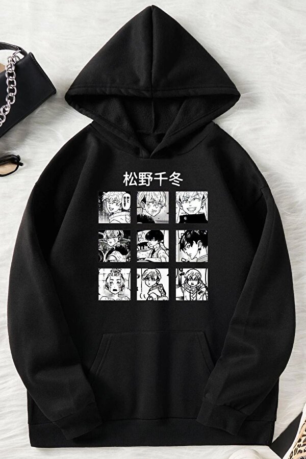 Unisex Ken Kaneki Baskılı Sweatshirt - 3 Al 1 Öde