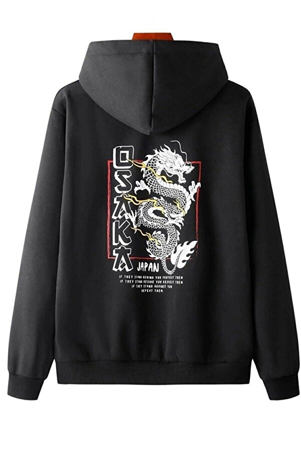 Unisex Osaka Baskılı Kapüşonlu Sweatshirt - FLO 3 Al 1 Öde