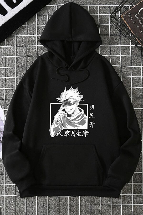 Unisex Jujutsu Kaisen Baskılı Sweatshirt