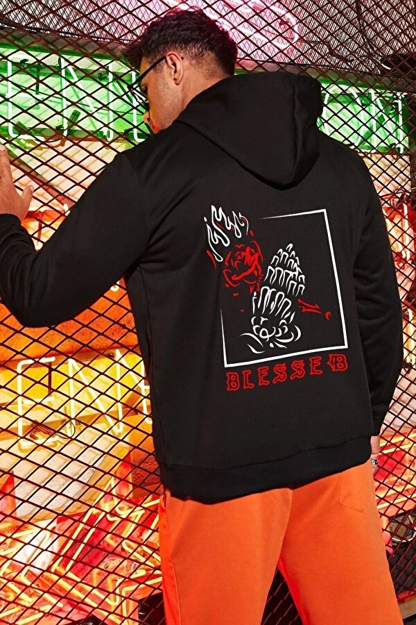 Unisex Blesseb Baskılı Sweatshirt - 3 Al 1 Öde