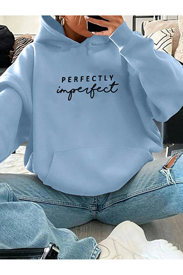 Perfectly Baskılı Oversize Sweatshirt - 3 Al 1 Öde