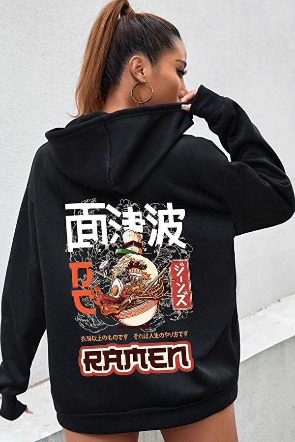 Unisex Ramen Baskılı Sweatshirt - 3 Al 1 Öde