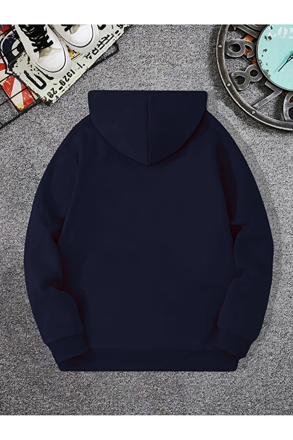 İmza Baskılı Oversize Sweatshirt