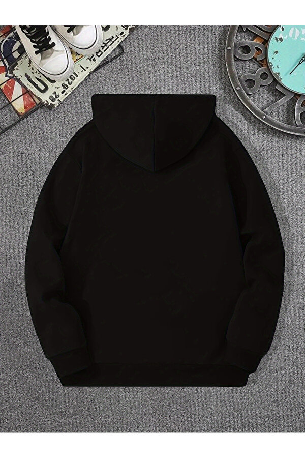 İmza Baskılı Oversize Sweatshirt