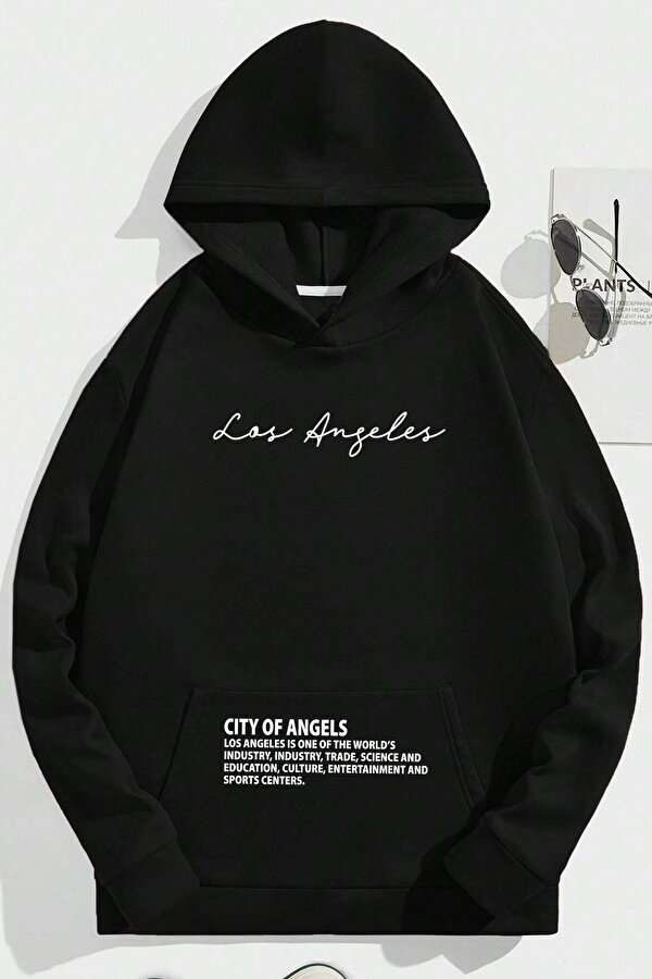 Los Angles Baskılı Oversize Sweatshirt - 3 Al 1 Öde