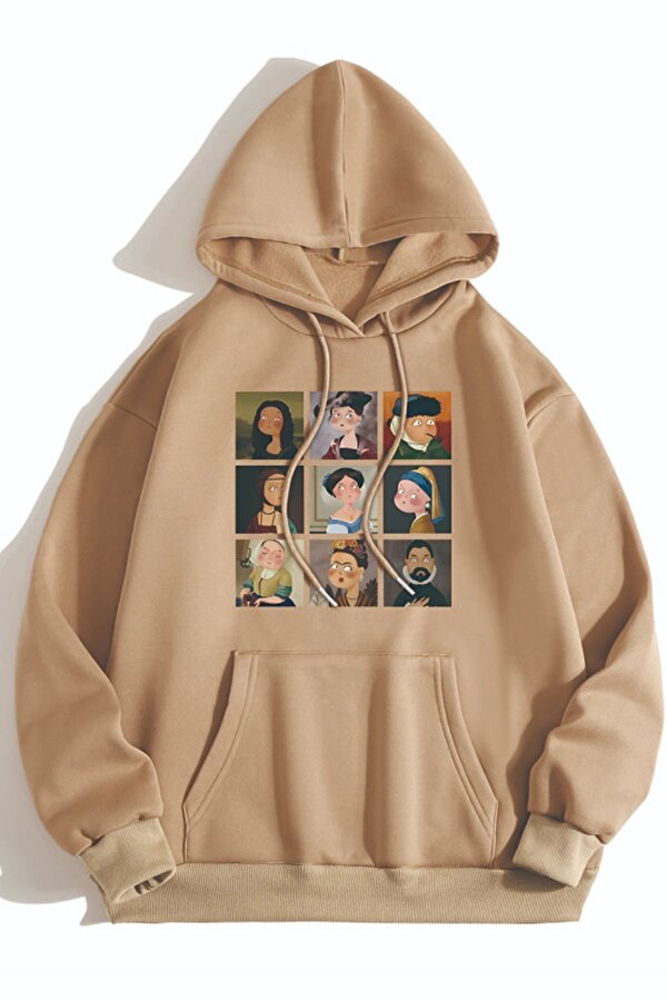 Unisex Van Gogh Baskılı Oversize Sweatshirt - 3 Al 1 Öde