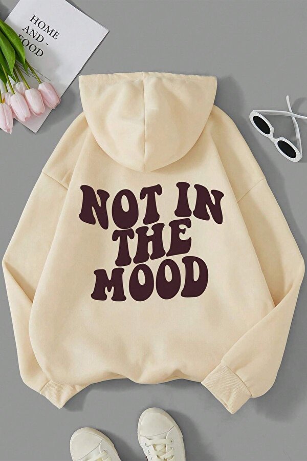Havamda Değilim Baskılı Oversize Sweatshirt - 3 Al 1 Öde