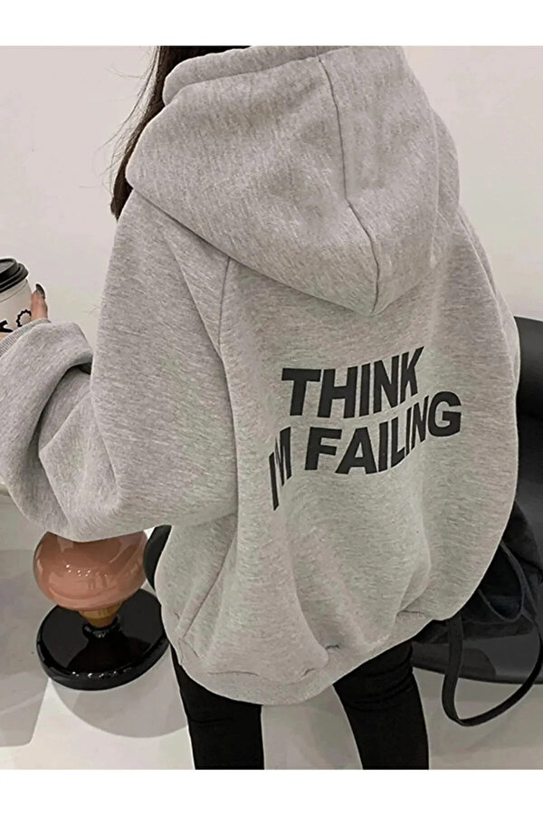 Unisex Thınk I'm Failing Baskılı Sweatshirt. - 3 Al 1 Öde