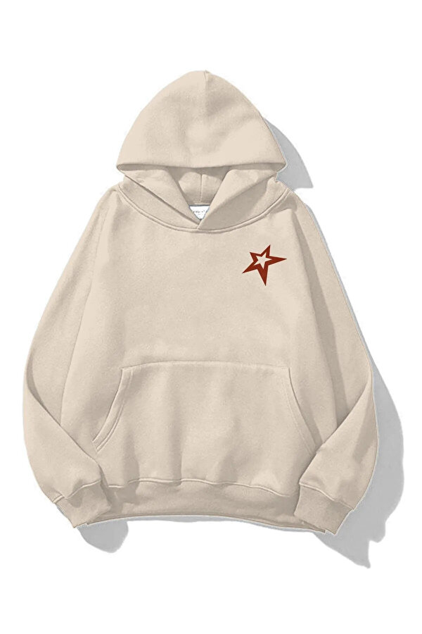 Unisex Eternal Star Baskılı Tasarım Oversize Sweatshirt - 3 Al 1 Öde