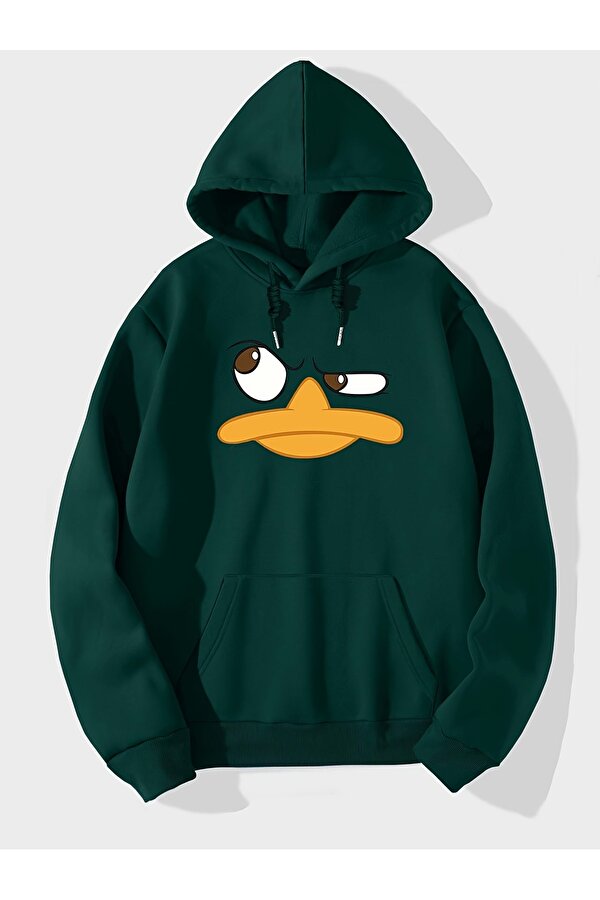 Unisex Sinirli Duffy Baskılı Oversize Sweatshirt