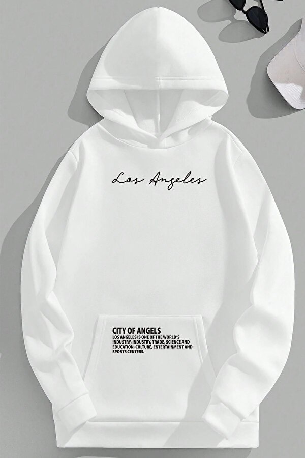 Los Angles Baskılı Oversize Sweatshirt - 3 Al 1 Öde