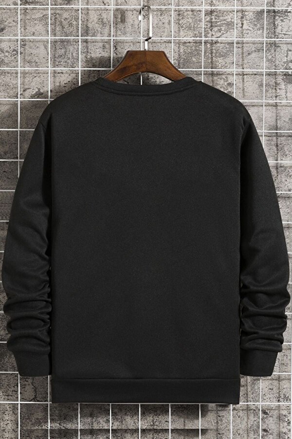 Unisex Boys Bear Bisiklet Yaka Sweatshirt