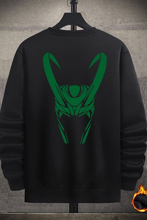 Unisex Floki Baskılı Bisiklet Yaka Sweatshirt - FLO 3 Al 1 Öde