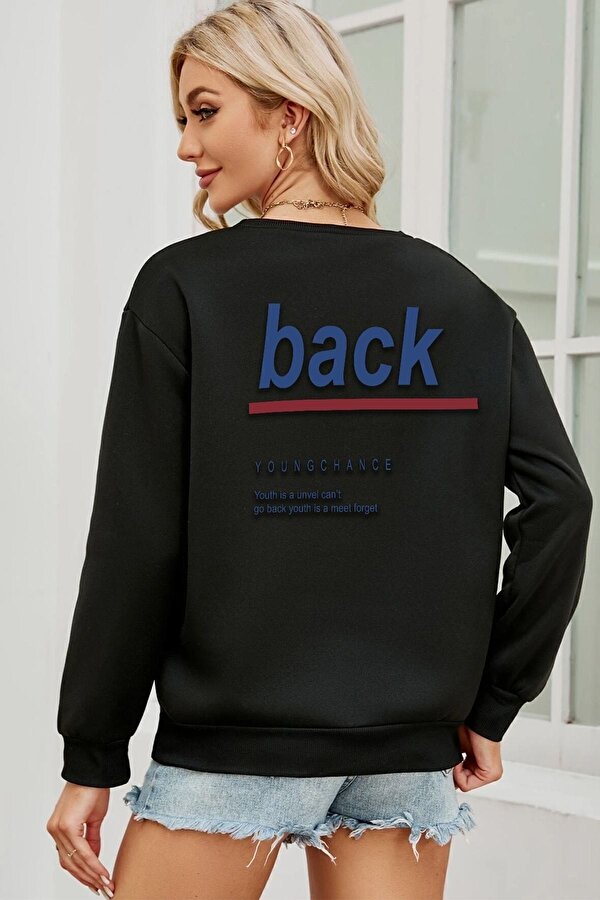Unisex Back Baskılı Bisiklet Yaka Sweatshirt - FLO 3 Al 1 Öde
