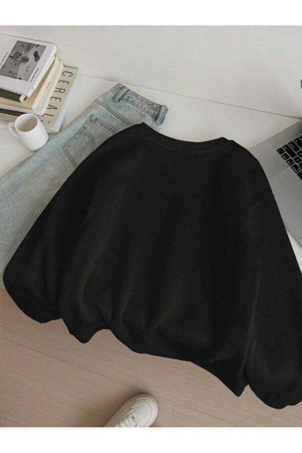 Unisex HappyCherry Tasarım Basklı Sweatshirt