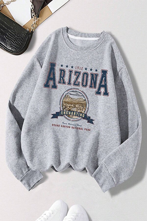 Arizona Baskılı Oversize Sweatshirt - FLO 3 Al 1 Öde