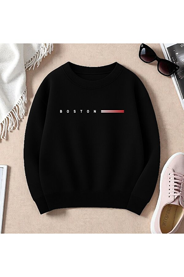 Unisex BOSTONUYAZI(BYZ) Tasarım Basklı Sweatshirt