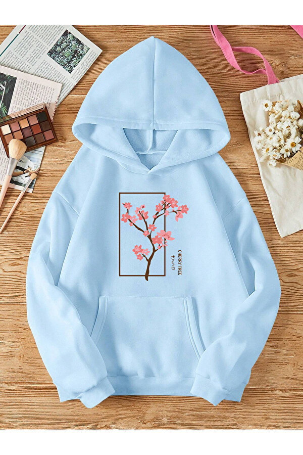 Unisex Berkeley Baskılı Oversize Sweatshirt - 3 Al 1 Öde