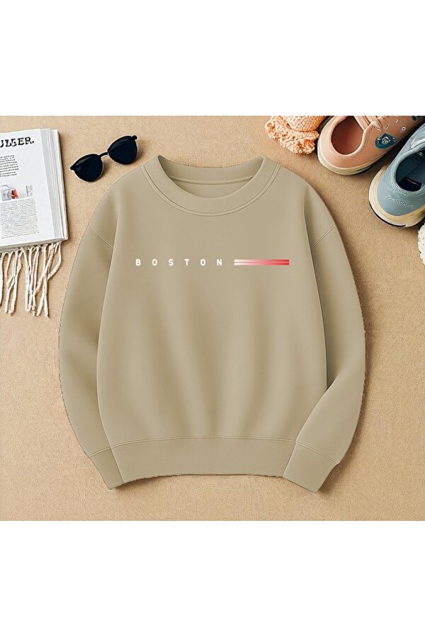 Unisex BOSTONUYAZI(BYZ) Tasarım Basklı Sweatshirt - 3 Al 1 Öde