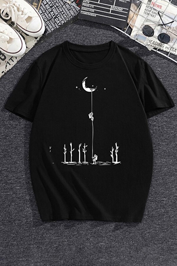 Uzay Temalı Tasarım Tshirt - 3 Al 1 Öde