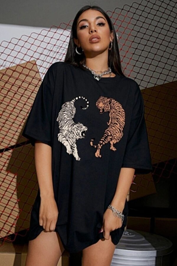 Kaplan Baskılı Tasarım Tshirt - FLO 3 Al 1 Öde