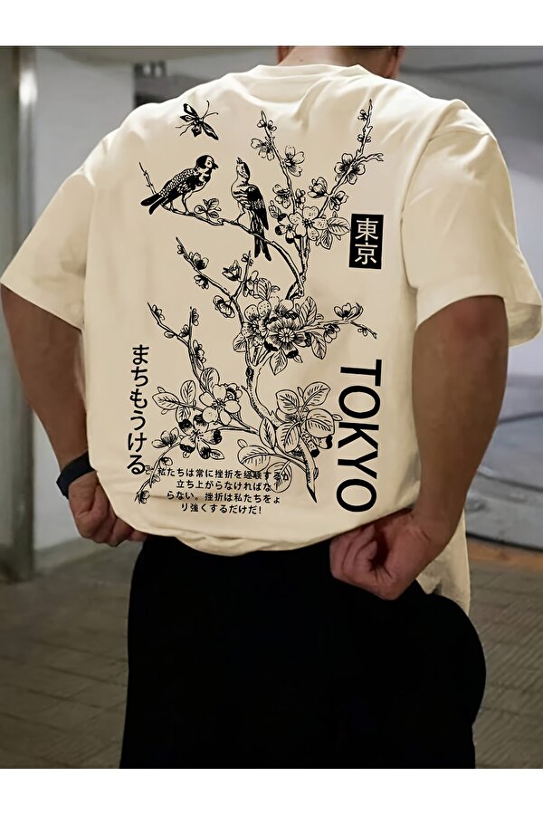 Unisex Tokyo Baskılı Oversize Tişört - FLO 3 Al 1 Öde