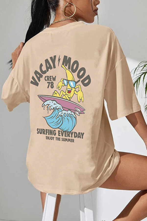 Unisex Vacay Mood Baskılı Tasarım Tshirt - FLO 3 Al 1 Öde
