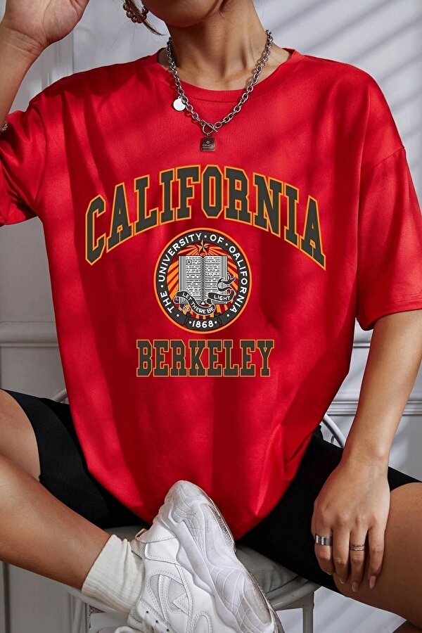 Unisex California Baskılı T-shirt - FLO 3 Al 1 Öde