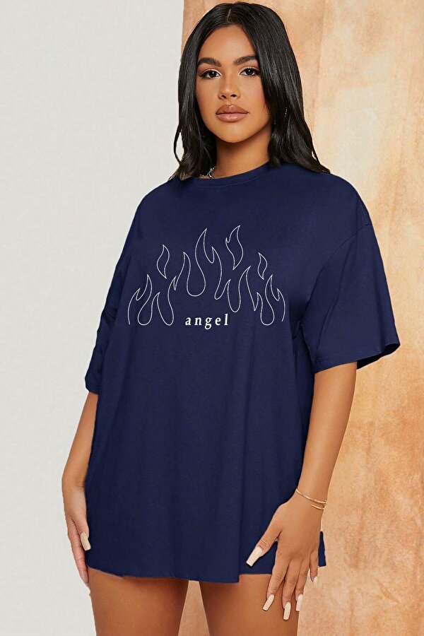 Green Angel Baskılı T-shirt - FLO 3 Al 1 Öde