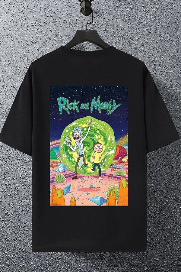 Unisex Rick And Morty Baskılı T-shirt - FLO 3 Al 1 Öde