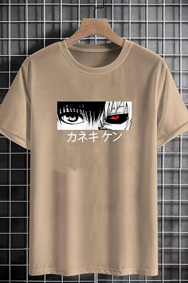 Unisex Ken Kaneki Baskılı T-shirt - 3 Al 1 Öde