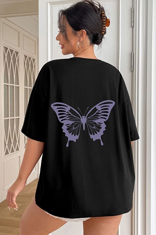 Unisex Butterfly Baskılı T-shirt - 3 Al 1 Öde