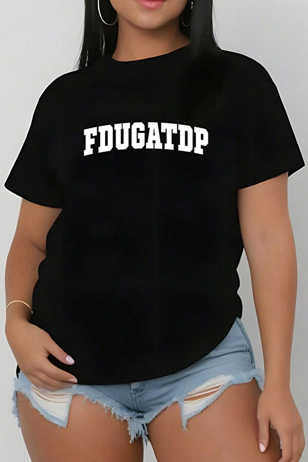 FDUGATDP Baskılı Unisex Oversize Tshirt - FLO 3 Al 1 Öde