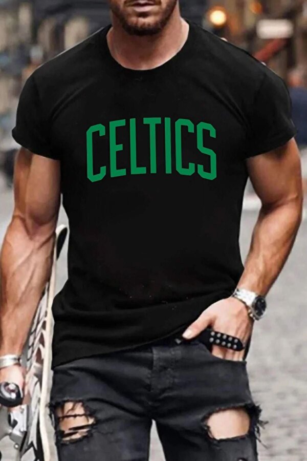 Unisex Celtics Baskılı T-shirt - 3 Al 1 Öde