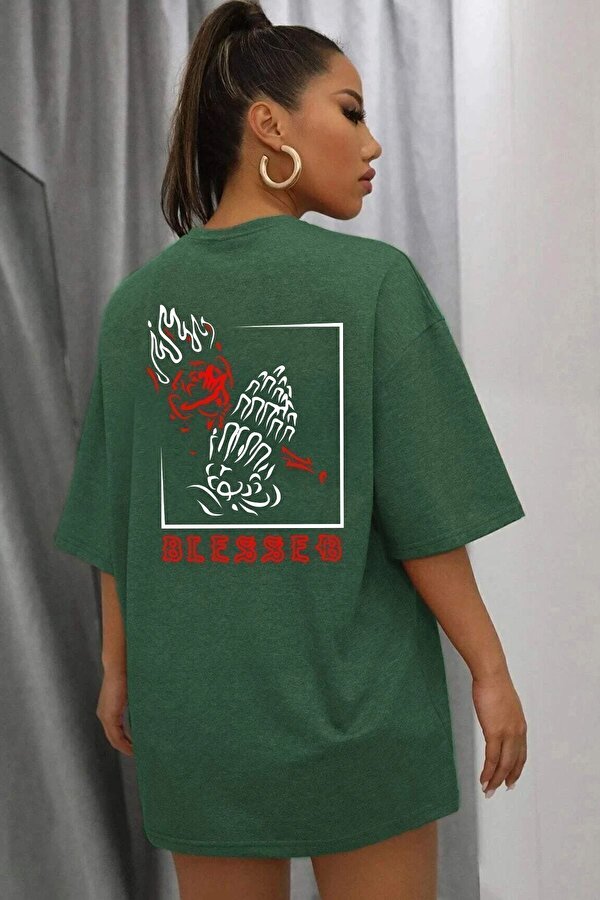 Unisex Blesseb Baskılı T-shirt - 3 Al 1 Öde