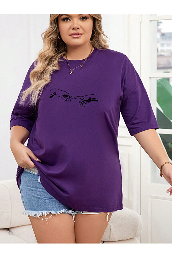 Unisex Michelangelo Baskılı T-shirt - 3 Al 1 Öde