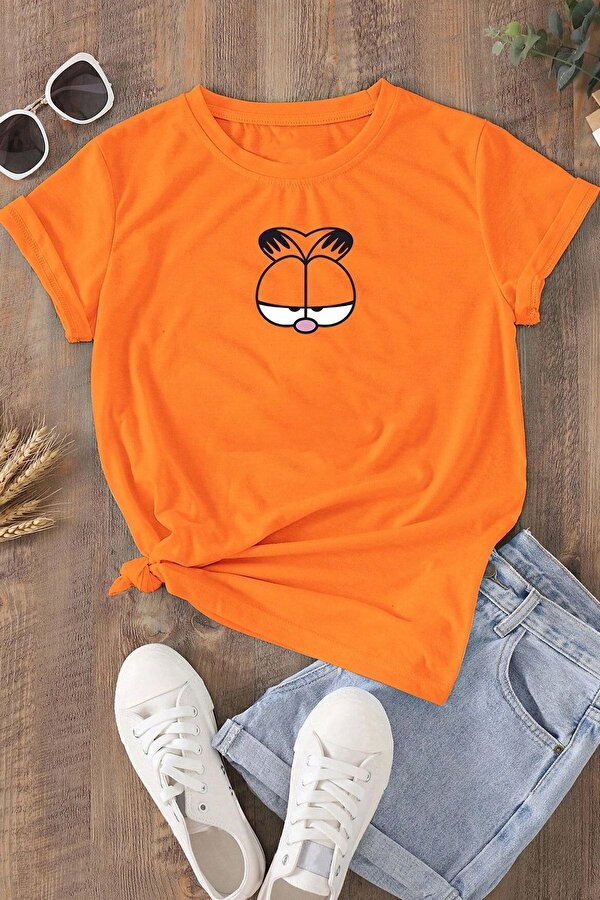 Unisex Garfield Baskılı T-shirt - FLO 3 Al 1 Öde