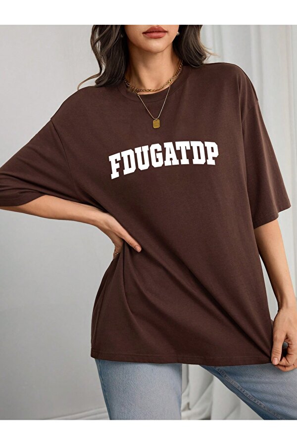 Unisex Fdugatp Baskılı Tasarım Tshirt - 3 Al 1 Öde