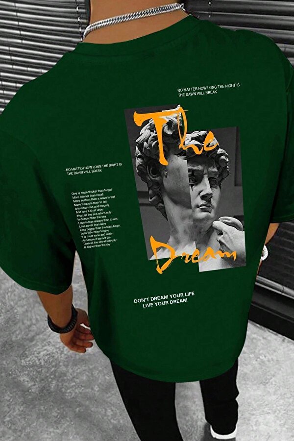 Unisex The Dream Baskılı Tasarım Tshirt - 3 Al 1 Öde