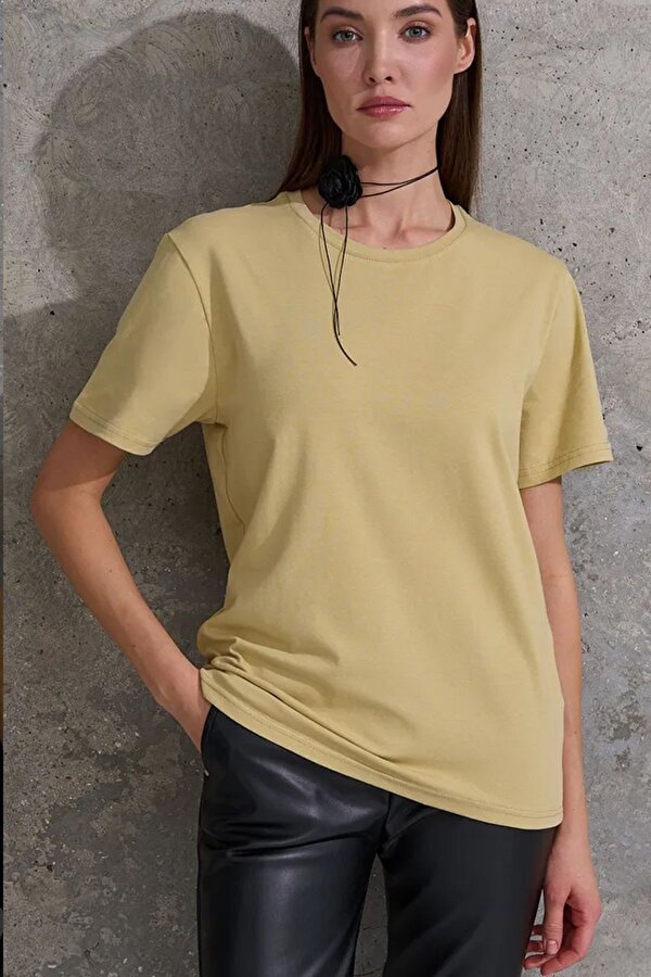 Unisex  Pamuklu Oversize Basic Tshirt