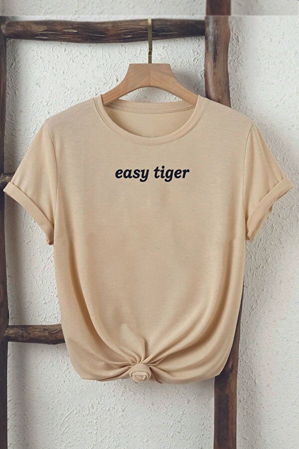 Unisex Easy Tiger Baskılı Oversize Tshirt - FLO 3 Al 1 Öde
