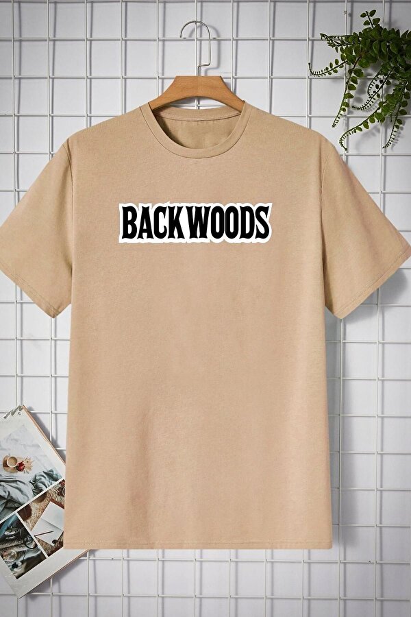 Unisex Backwoods Baskılı T-shirt - 3 Al 1 Öde