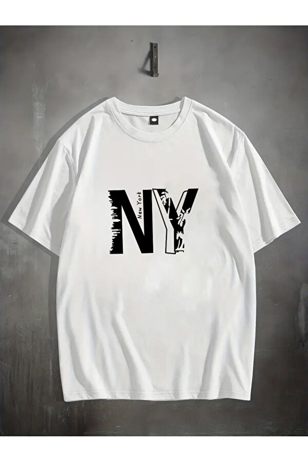 Unisex Newyork Baskılı Oversize Tshirt - FLO 3 Al 1 Öde